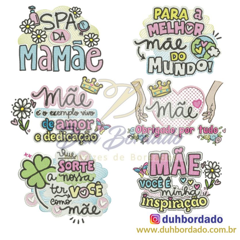 Coleção Frases Dia das Mães Completa