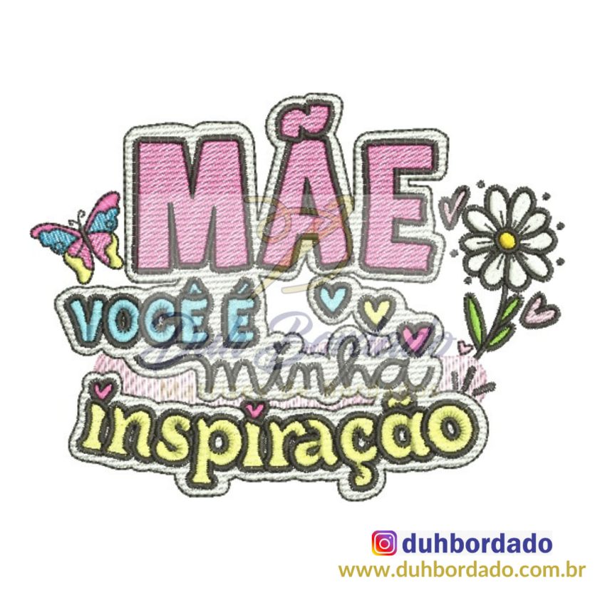 Matriz de Bordado Dia das Mães