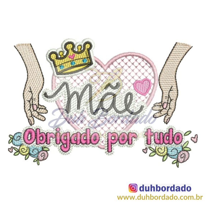 Matriz de Bordado Dia das Mães