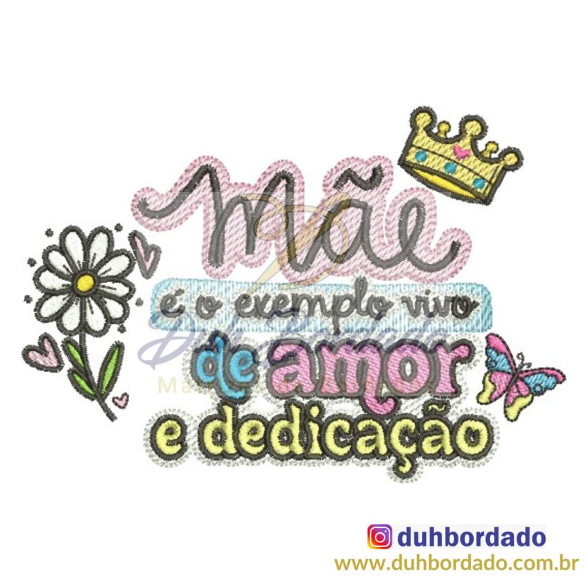 Matriz de Bordado Dia das Mães