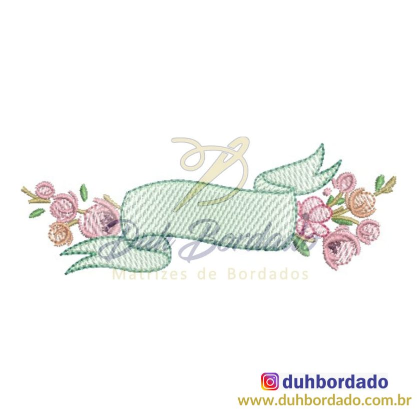 Matriz de Moldura Faixa Floral