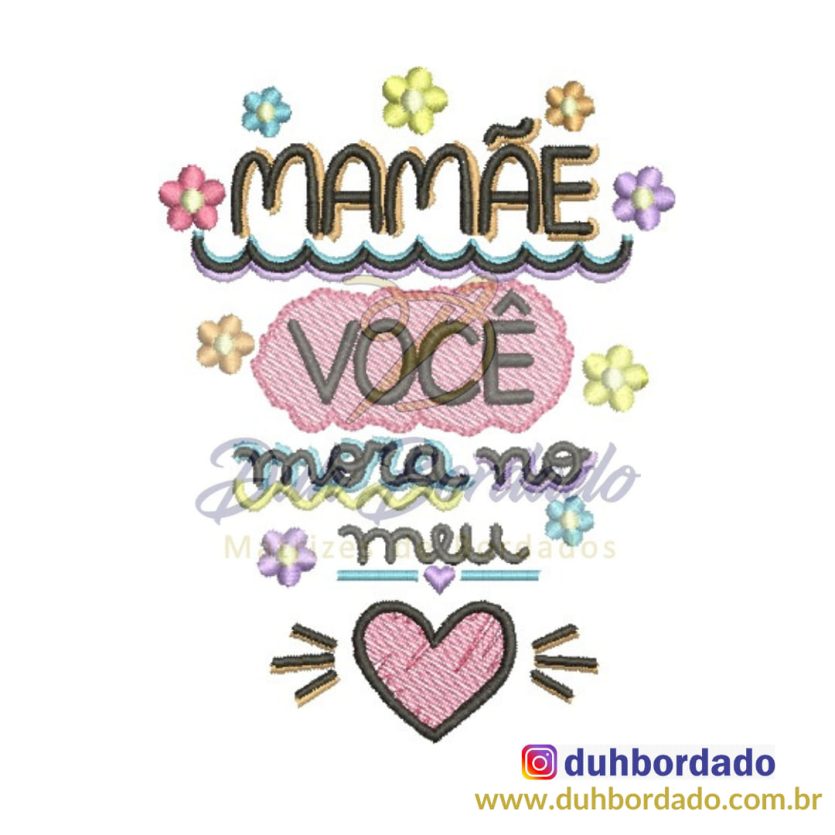 Matriz de Bordado Dia das Mães