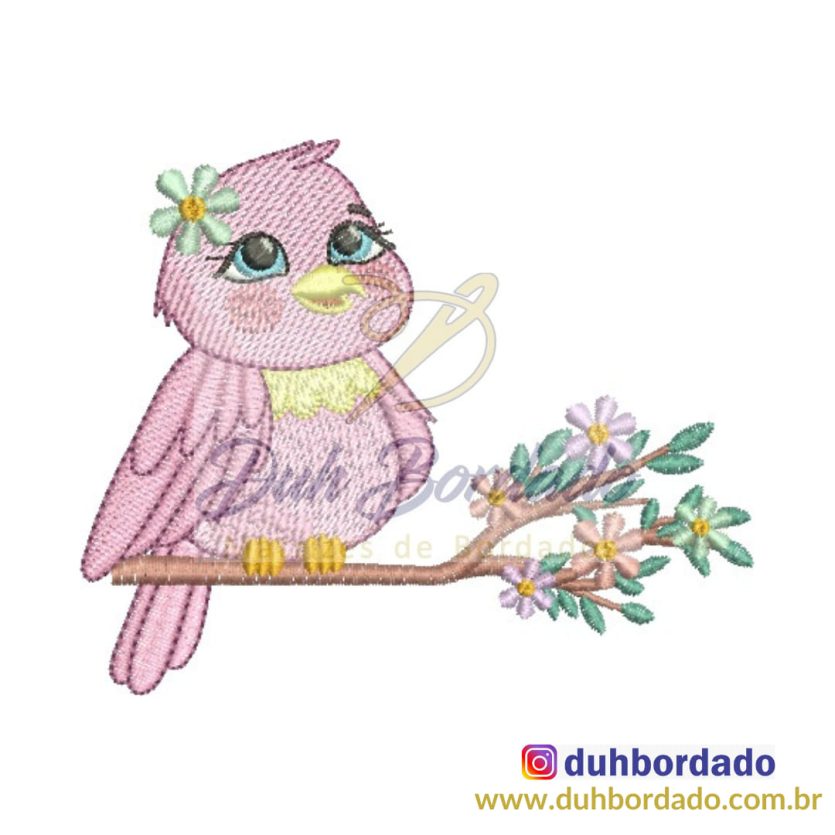Matriz de Bordado Passarinha