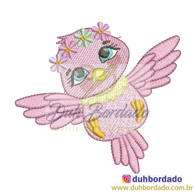 Matriz de Bordado de Passarinha