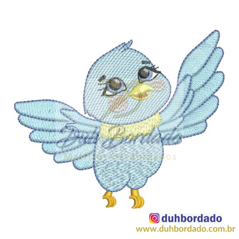 Matriz de Bordado Passarinho