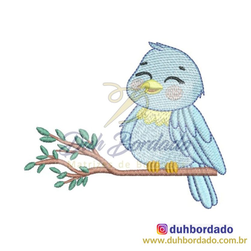 Matriz de Bordado Passarinho