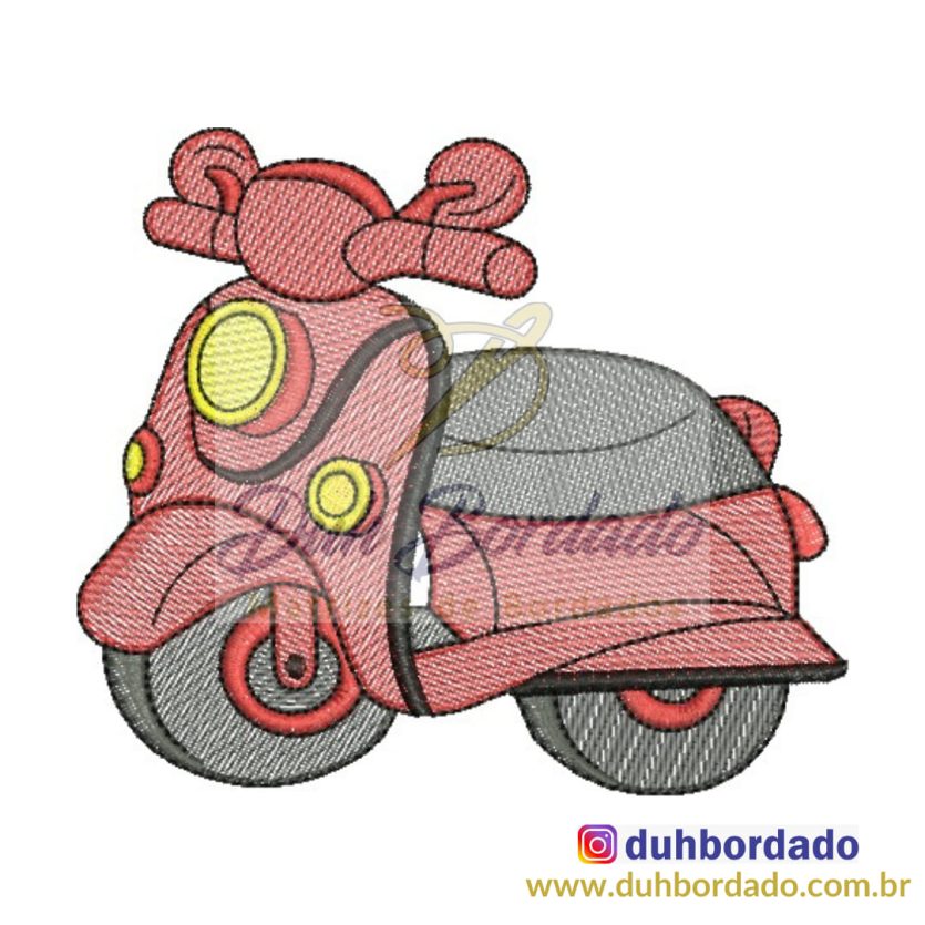 Matriz de Bordado Moto