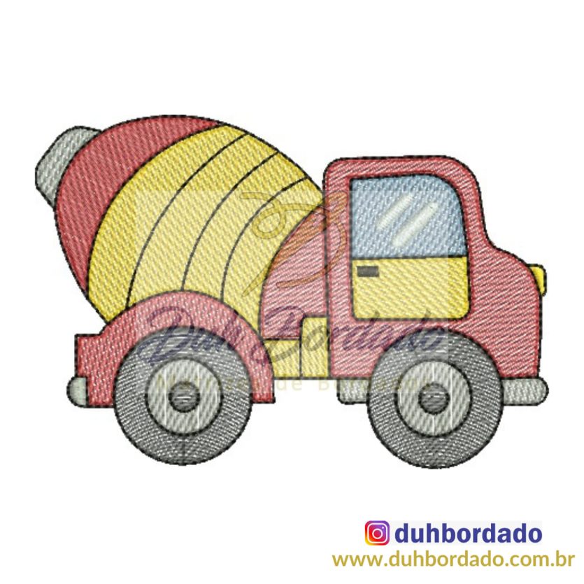 Matriz de Bordado Caminhão Betoneira