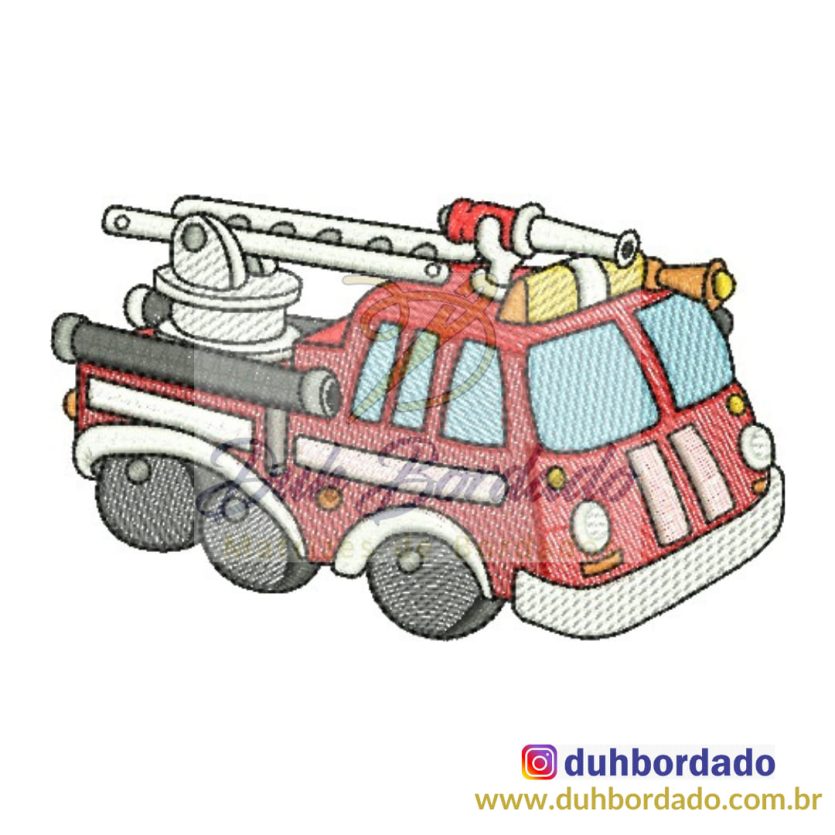 Matriz de Bordado Caminhão de Bombeiro