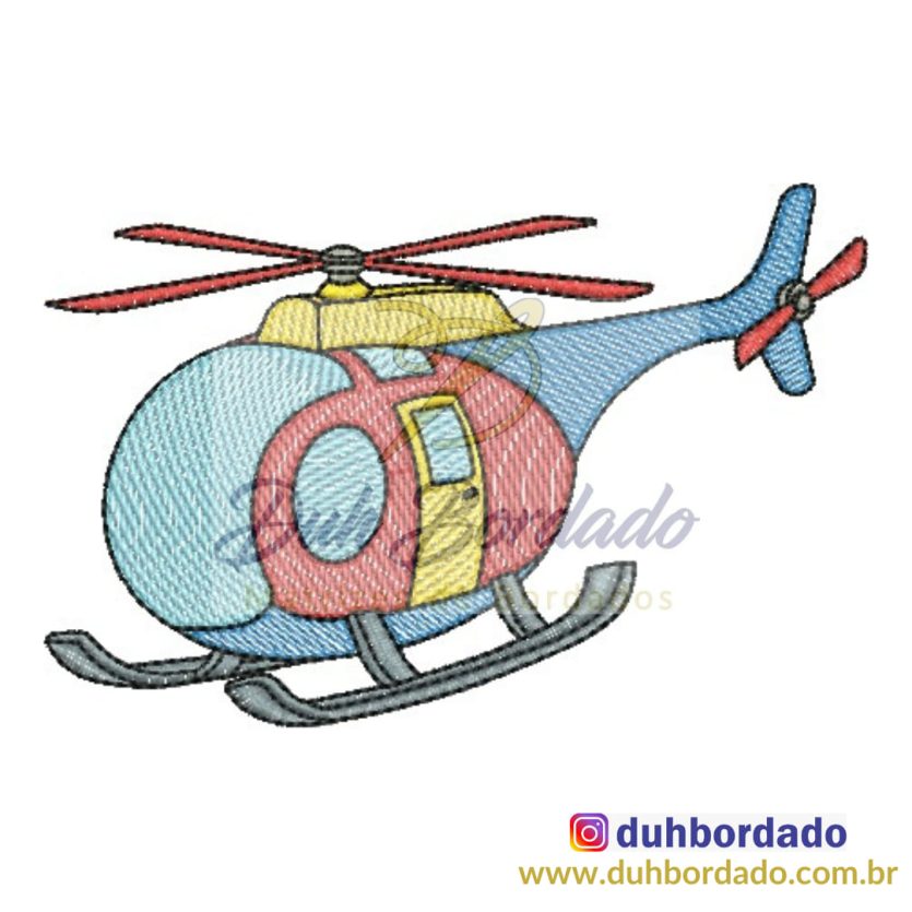 Matriz de Bordado Helicóptero