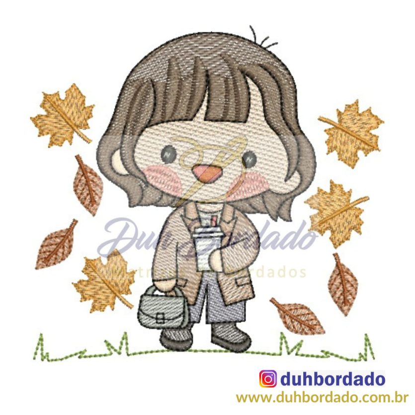 Matriz de Bordado Menina