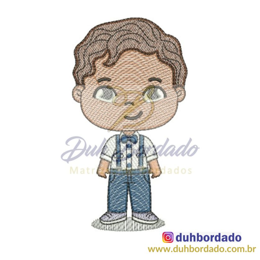 Matriz de Bordado Menino Fofo