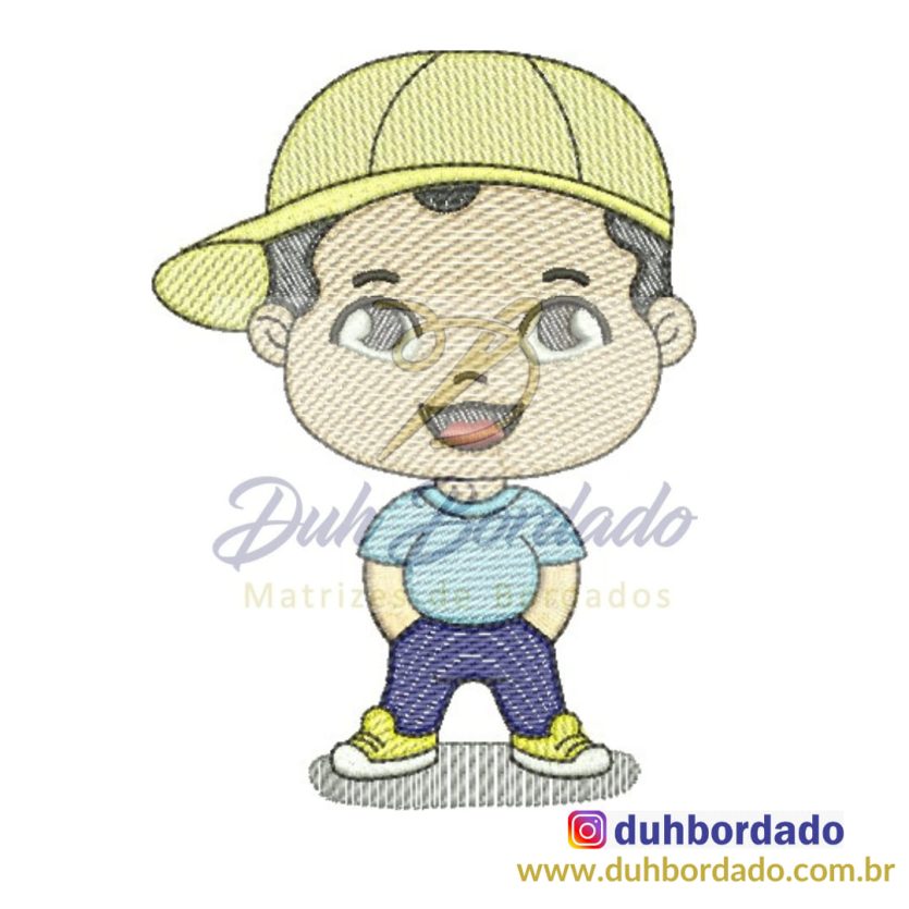 Matriz de Bordado Menino Fofo