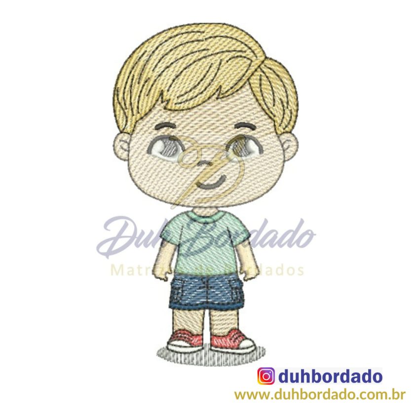 Matriz de Bordado Menino Fofo