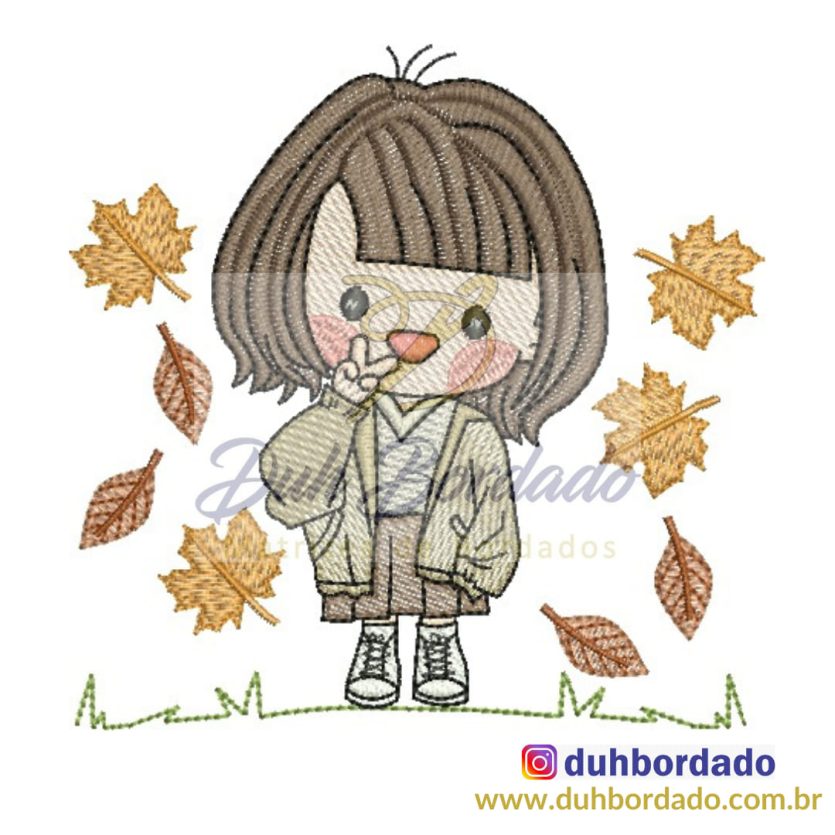 Matriz de Bordado Menina