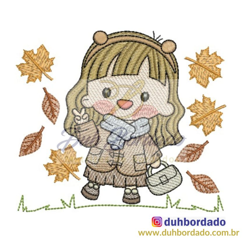 Matriz de Bordado Menina