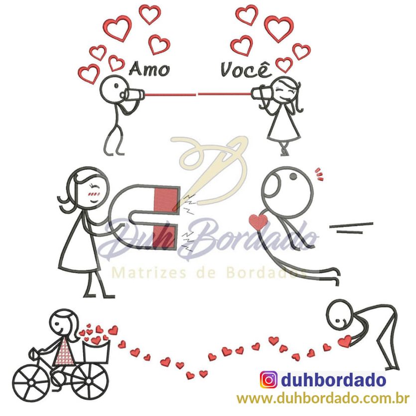 Coleção de Matrizes Namorados Palitos Completa