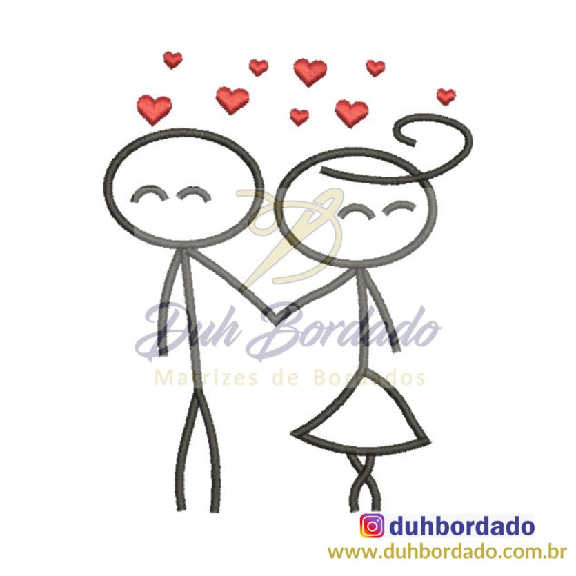 Matriz de Bordado Dia dos Namorados