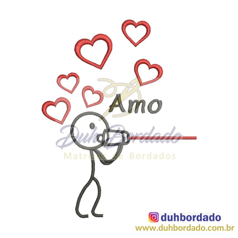 Matriz de Bordado Dia dos Namorados