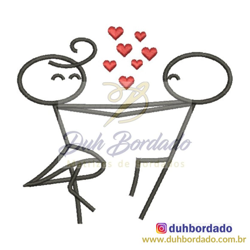 Matriz de Bordado Dia dos Namorados