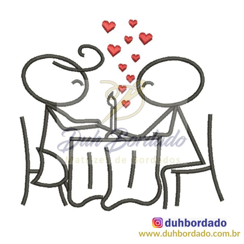Matriz de Bordado Dia dos Namorados