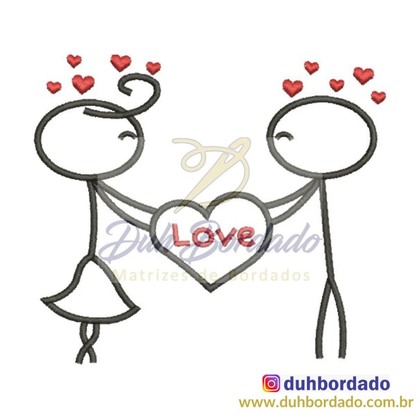 Matriz de Bordado Dia dos Namorados