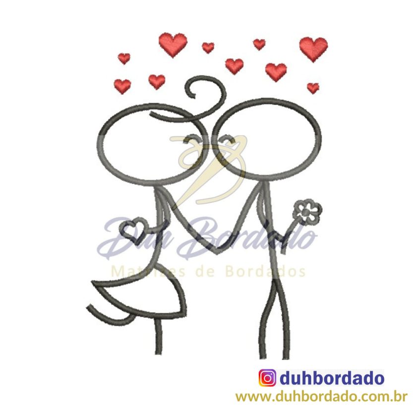 Matriz de Bordado Dia dos Namorados