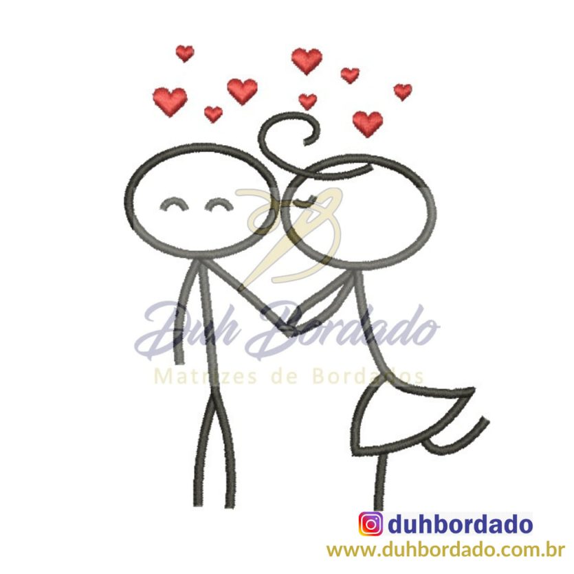 Matriz de Bordado Dia dos Namorados