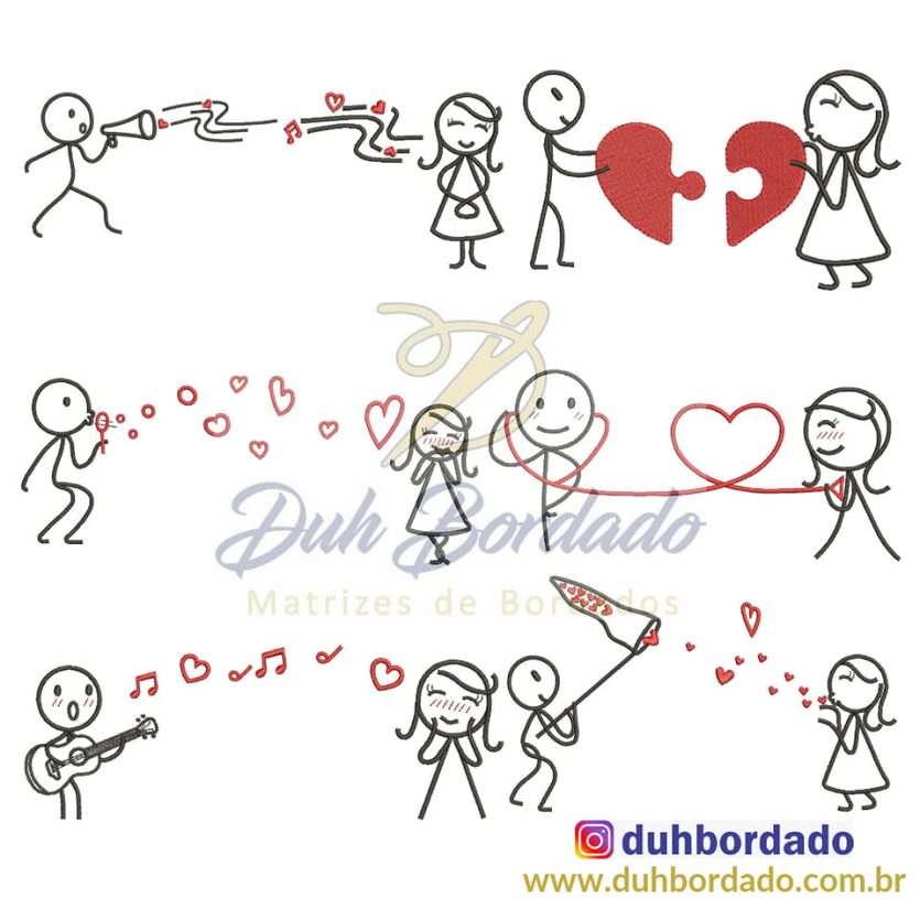 Coleção de Matrizes Dia dos Namorados Completa