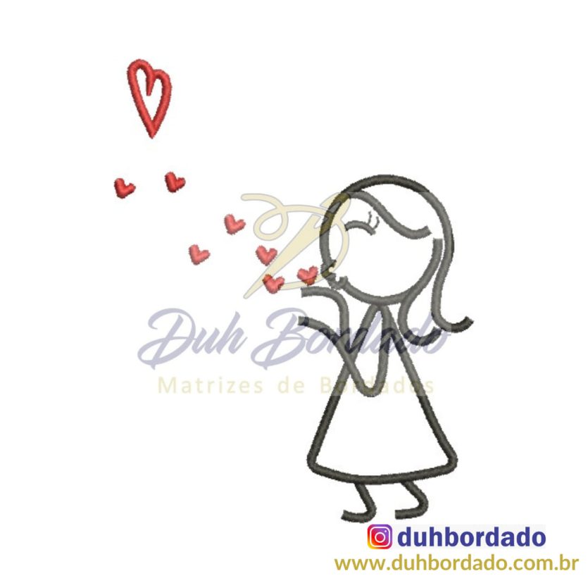 Matriz de Bordado Dia dos Namorados