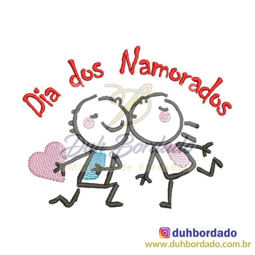Matriz de Bordado Dia dos Namorados