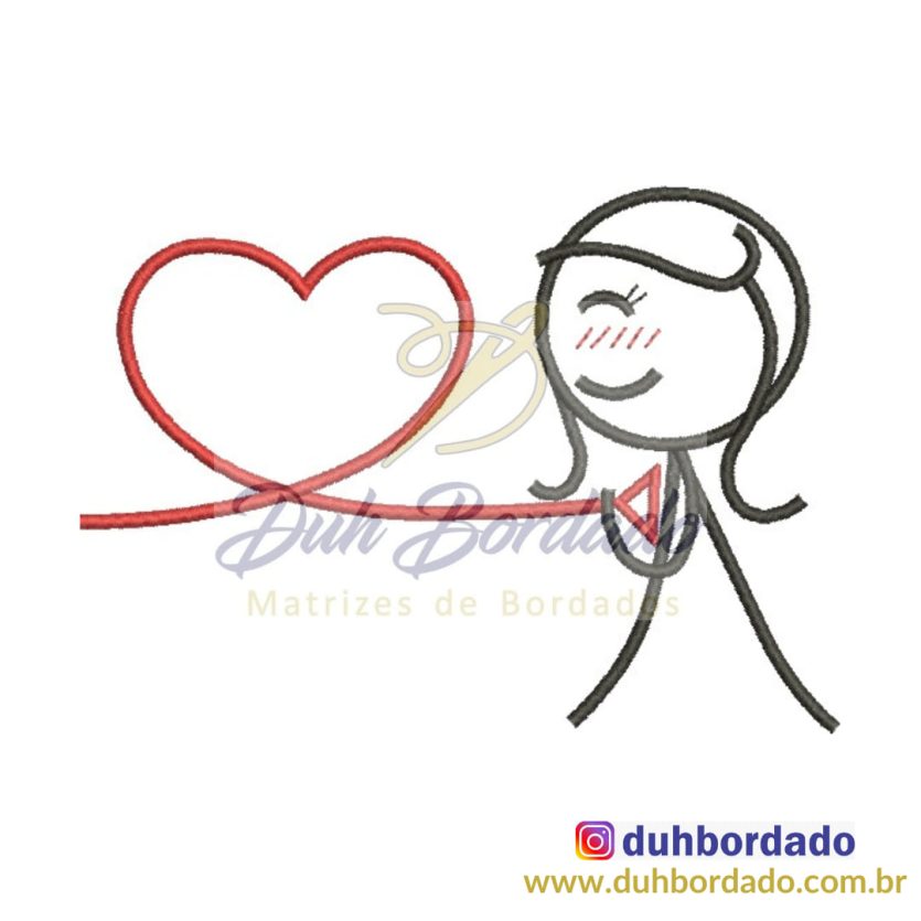 Matriz de Bordado Dia dos Namorados