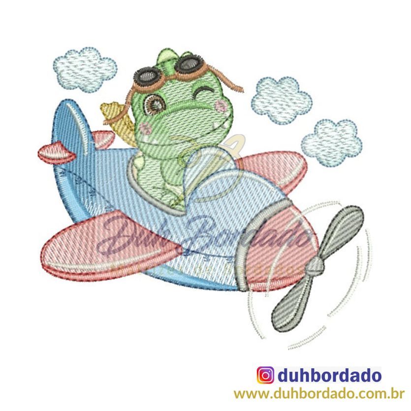 Matriz de Bordado Dinossauro