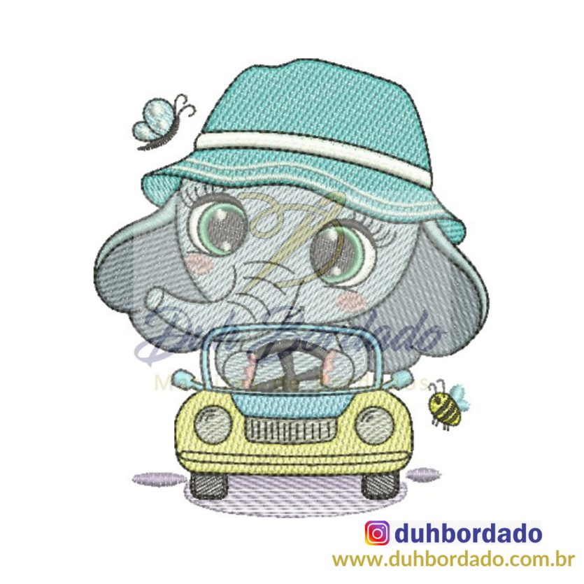 Matriz de Bordado Elefante