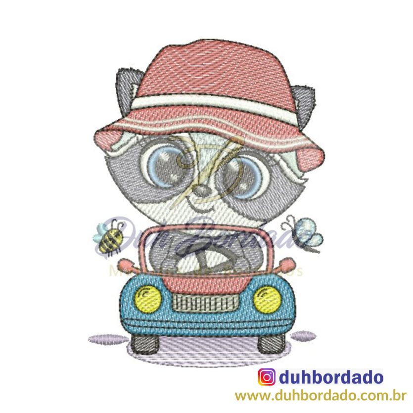 Matriz de Bordado Guaxinim