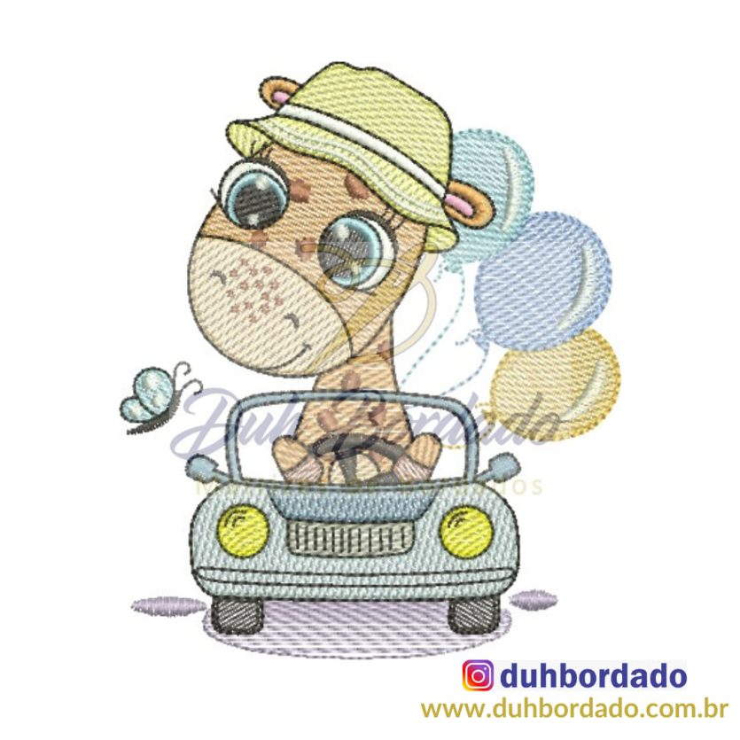 Matriz de Bordado Girafa