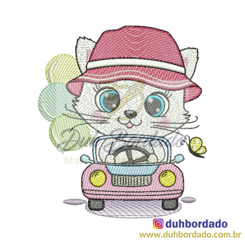 Matriz de Bordado Gato