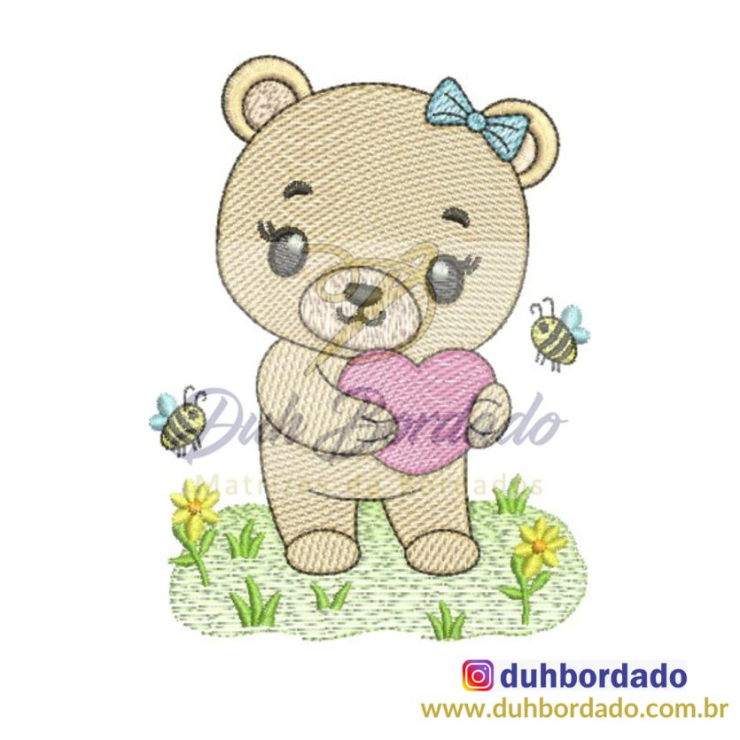 Matriz de Bordado Ursinha