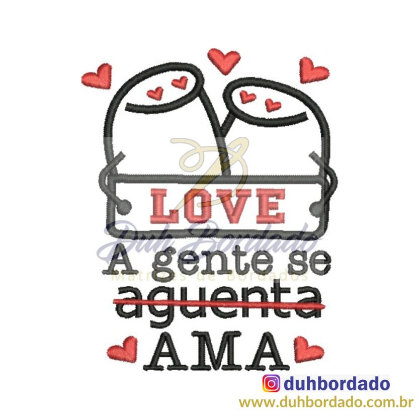 Matriz de Bordado Flork Dia dos Namorados