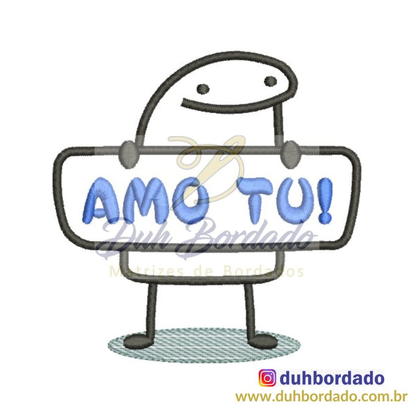 Matriz de Bordado Flork Dia dos Namorados