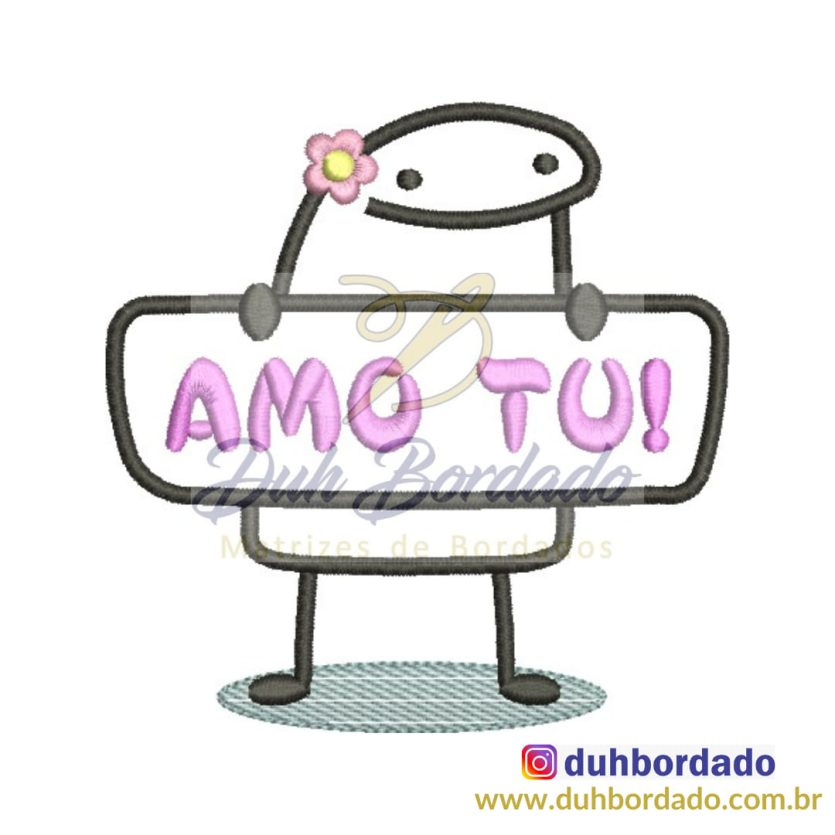 Matriz de Bordado Flork Dia dos Namorados