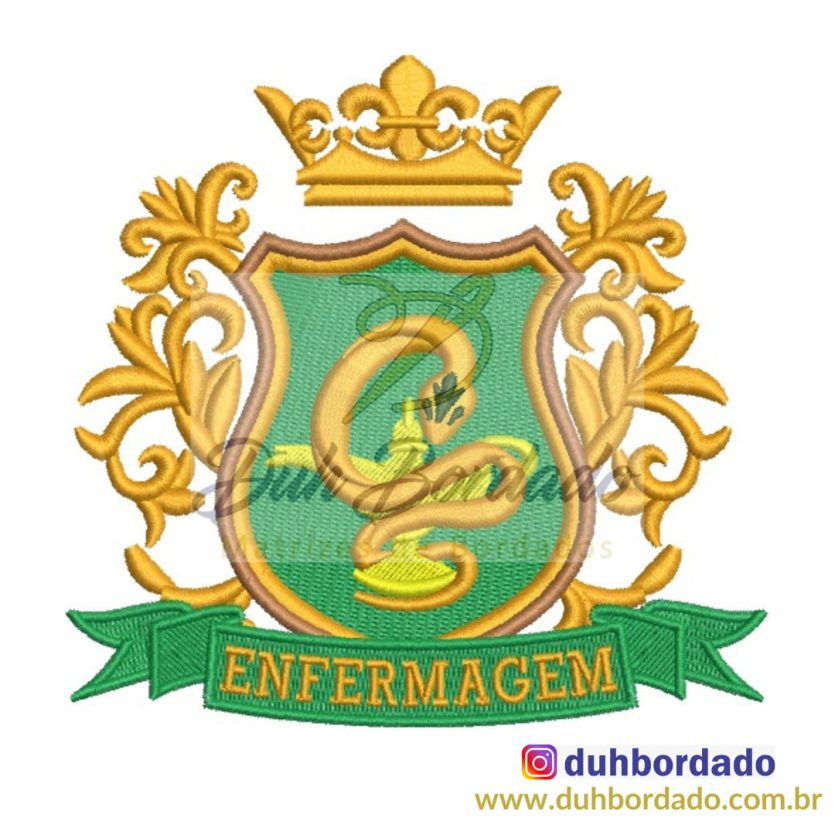 Matriz de Bordado Brasão Enfermagem