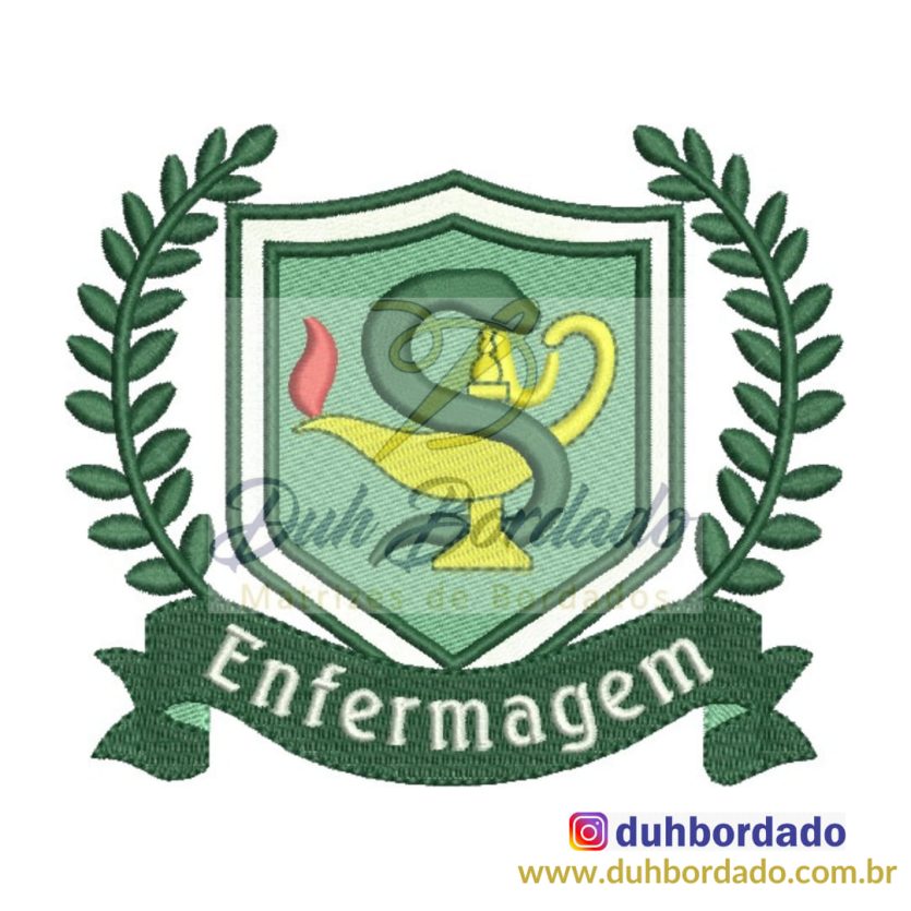 Matriz de Bordado Brasão Enfermagem