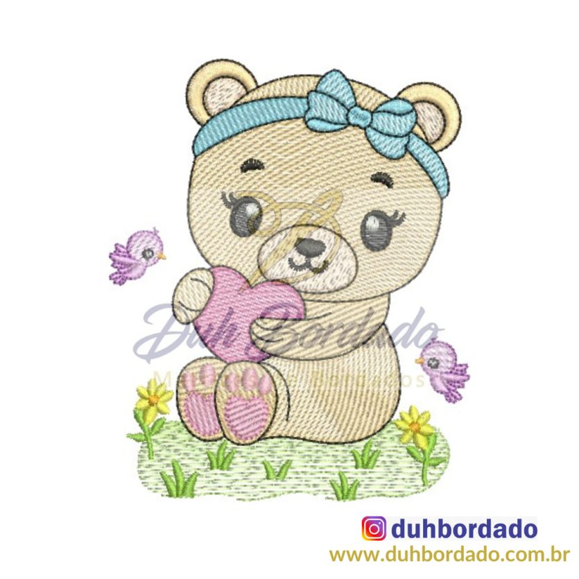 Matriz de Bordado Ursinha