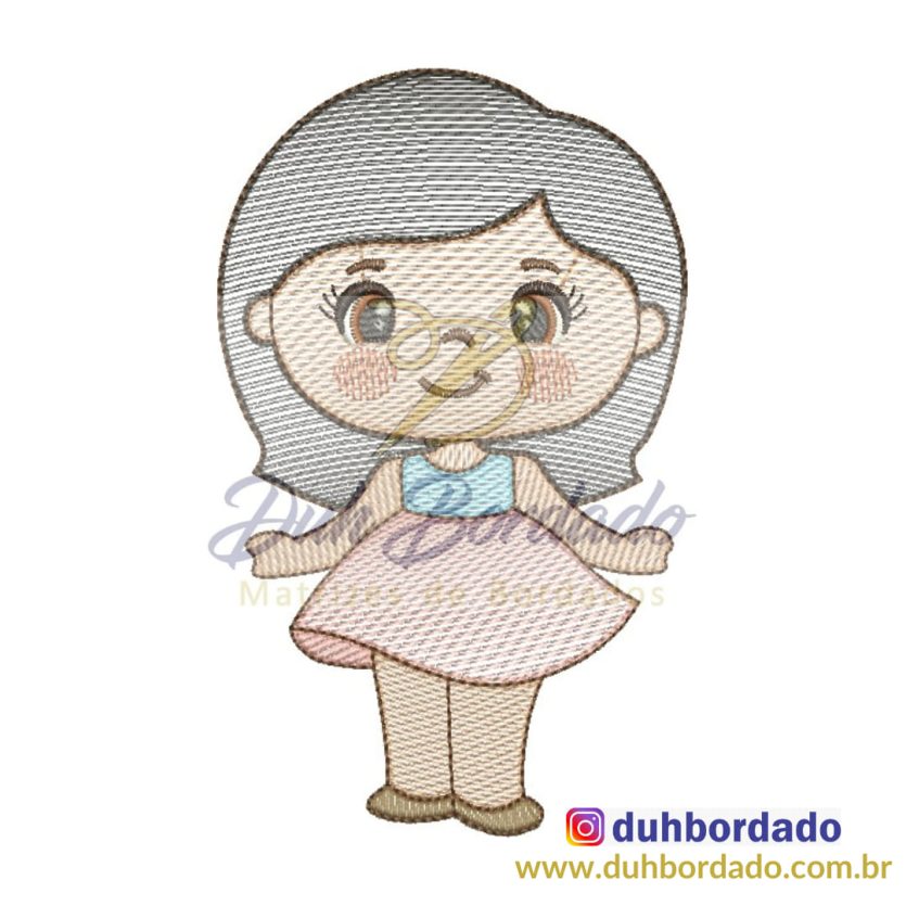 Matriz de Bordado Menina