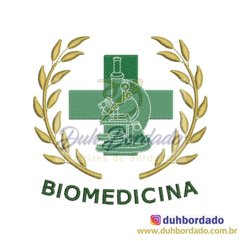 Matriz de Bordado Brasão Biomedicina