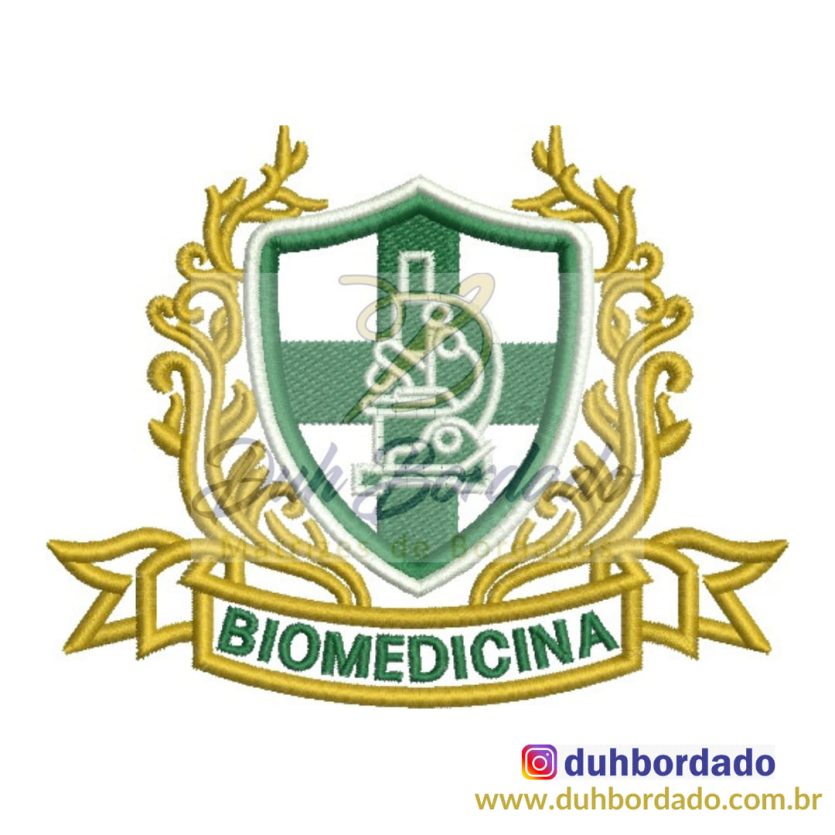 Matriz de Bordado Brasão Biomedicina