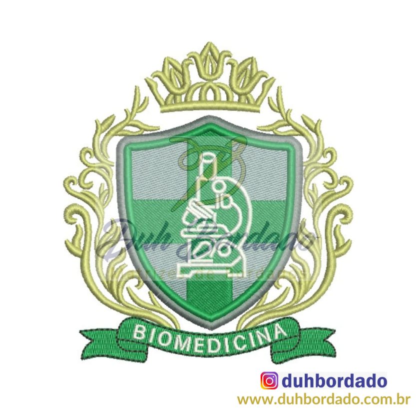 Matriz de Bordado Brasão Biomedicina