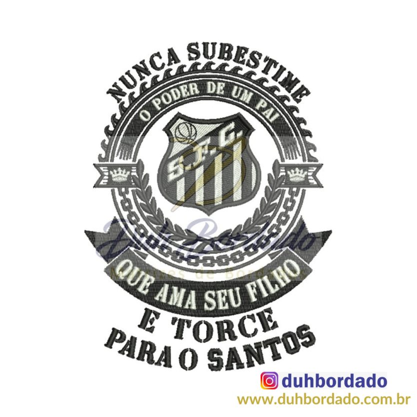 Matriz de Bordado Santos