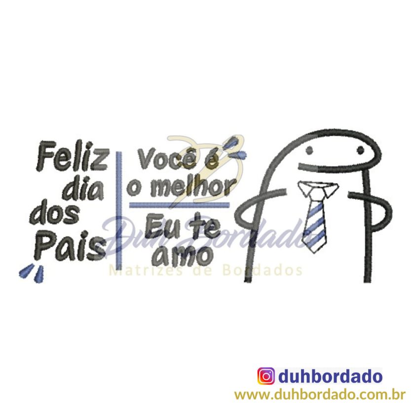 Matriz de Bordado Flork Dia dos Pais